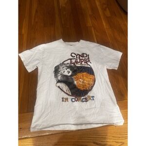 Cyndi Lauper True Colors Tour Double sided Shirt Men's XL Modern Repro Shirt